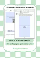 Vorschau - Arbeitsblätter - Sprachwandel Lyrik Sprachverfall - Deckblatt