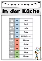 Vorschau - Arbeitsblätter - Wortschatzheft: In der Küche - Seite 3