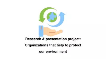 Vorschau - Arbeitsblätter - Research & presentation project: Environmental organizations - Seite 1