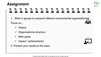 Vorschau - Arbeitsblätter - Research & presentation project: Environmental organizations - Seite 2
