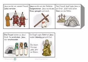Vorschau - Arbeitsblätter - Leporello Ostergeschichte Klasse 1 Ethik Religion Ostern - Seite 3