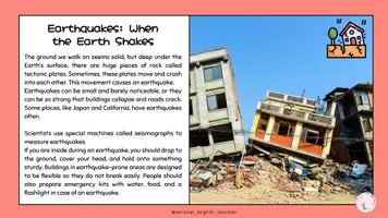 Vista previa - Fichas informativas / Documentos de lectura - NATURAL DISASTERS READING PRESENTATION+ ACTIVITIES (MARCH 23RD- WORLD METEOROLOGICAL DAY) - página 2