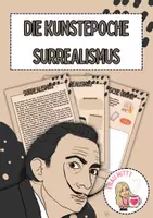 Vorschau - Arbeitsblätter - Die Kunstepoche Surrealismus mit praktischer Übung - Deckblatt