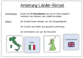 Vorschau - Fördermaterial/Inklusion - EUROPA / Länder in Europa erkennen - Seite 1