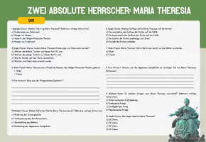 Vorschau - Aufgabenkarten - Zwei absolute Herrscher: Maria Theresia und Ludwig XIV - Seite 1