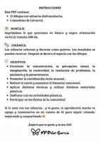Vista previa - Manualidades / Dibujos para colorear - PINTA EL CARNAVAL - ARTÍSTICA - página 2