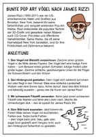Vorschau - Mal- und Bastelvorlagen - Bunte Vögel nach James Rizzi - Kunstprojekt im Frühling & Sommer - Seite 1