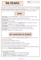 Vorschau - Arbeitsblätter - DAS KLAVIER: ARBEITSBLÄTTER, QUIZ - Seite 1