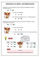 Vorschau - Arbeitsblätter - Multiplikation und Division mit 10 und 100 - Deckblatt