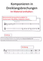 Vorschau - Arbeitsblätter - Materialpaket: Dreiklänge und ihre Umkehrungen - Seite 1