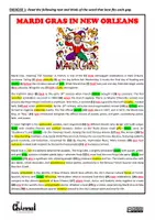 Vorschau - Arbeitsblätter - MARDI GRAS IN NEW ORLEANS – Open Cloze & Vocabulary - Seite 3