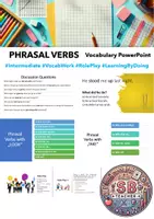 Vorschau - Spiele - Phrasal Verbs: Definitions, Speaking, Role Play (PowerPoint) - Deckblatt