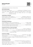 Vorschau - Arbeitsblätter - Bertrand Russell (Lückentext, Erklärvideo, Übungen) - Deckblatt