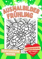 Vorschau - Arbeitsblätter - Madala Frühling Pop Art Kunst Ausmalbilder Kunstidee zum Ausmalen - Deckblatt