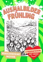Vorschau - Arbeitsblätter - Frühlingsmotive Pop Art Mandala Kunst Kunstidee Ausmalbilder - Deckblatt