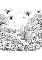 Vorschau - Arbeitsblätter - Frühlingsmotive Mandala Kunstidee Ausmalbilder Kunst Pop Art - Seite 3