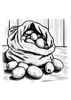 Vorschau - Mal- und Bastelvorlagen - Ausmalbilder Kartoffeln Kunst Kartoffel Kunstidee zum Ausmalen - Seite 2