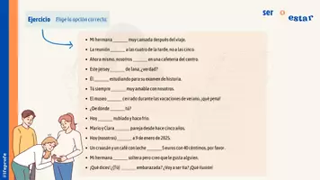 Vorschau - Unterrichtsreihen - 📝 Ser y Estar - Infografik und Übungen auf Spanisch - Seite 3