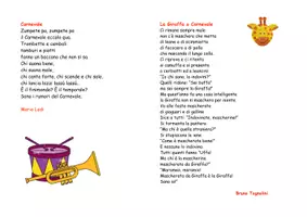 anteprima - Altro tipo di materiale - Poesie di Carnevale un percorso per conoscere e scoprire il testo poetico - Pagina 3