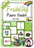 Vorschau - Stationenlernen - Paare finden FRÜHLING - Deckblatt