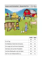 Vorschau - Unterrichtsreihen - Lesen und Verstehen Wortschatz Bauernhof - Seite 1