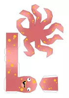 Vorschau - Mal- und Bastelvorlagen - 5 lustige Monster-Bastelbögen für Kinder - Seite 2