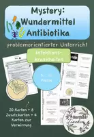 Vorschau - Arbeitsblätter - Mystery: Wundermittel Antibiotika, Alexander Fleming // Infektionskrankheiten - Deckblatt