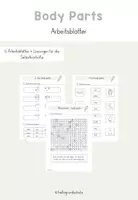Vorschau - Arbeitsblätter - Body Parts - Worksheets (5 Arbeitsblätter) - Seite 1