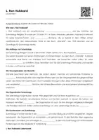 Vorschau - Arbeitsblätter - L. Ron Hubbard (Lückentext, Erklärvideo, Übungen) - Deckblatt