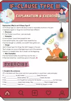 Vorschau - Arbeitsblätter - If-Clauses Type 3 Explanation & Exercises - Deckblatt