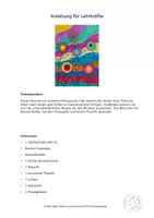 Vorschau - Mal- und Bastelvorlagen - Kunst Frühling, Bunte Blumenwelt malen, Grundschule - Seite 3