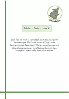 Vorschau - Arbeitsblätter - Fehler-Such-Texte . Texte lesen und Wörter vergleichen. - Seite 1