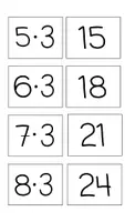 Vorschau - Präsentationen/Tafelbilder - Tafelmaterial für die Multiplikation - Dreierreihe - Seite 3