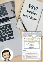 Vorschau - Unterrichtsreihen - EDV/Informatik/Word: Word Arbeitsoberfläche - Deckblatt