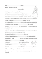 Vorschau - Arbeitsblätter - Präteritum: Ein Märchen überarbeiten: Dornröschen - Deckblatt
