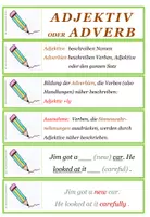 Vorschau - Aufgabenkarten - Englisch: Adjektive oder Adverbien - Übungskarten - Seite 1