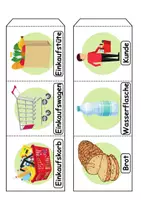 Vorschau - Spiele - Leporello/Faltbuch Thema im Supermarkt (Klasse 1 und 2) - Seite 1