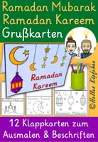Vorschau - Arbeitsblätter - Ramadan Mubarak / Ramadan Kareem Grußkarten basteln - Deckblatt