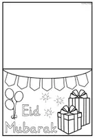 Vorschau - Arbeitsblätter - Eid Mubarak Grußkarten basteln / DIY Eid Karten gestalten (Ramadan Eid al-Fitr) - Seite 3
