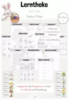 Vorschau - Arbeitsblätter - Deutsch/Mathe: Lerntheke Ostern (Klasse 1) - Deckblatt
