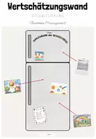 Vorschau - Poster - Classroom-Management: Wertschätzungswand (Kühlschrank) - Deckblatt