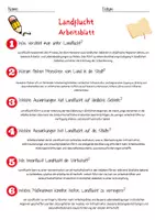 Vorschau - Arbeitsblätter - Landflucht Arbeitsblatt 7. & 8. Klasse Urbanisierung AB mit Lösungen - Seite 2