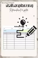 Vorschau - Unterrichtsreihen - Reihenplanung (Vorlage) - Deckblatt
