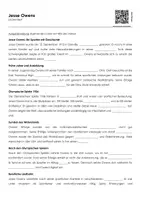Vorschau - Arbeitsblätter - Jesse Owens (Lückentext, Erklärvideo, Übungen) - Deckblatt