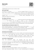 Vorschau - Arbeitsblätter - Mark Spitz (Lückentext, Erklärvideo, Übungen) - Deckblatt