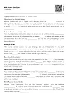 Vorschau - Arbeitsblätter - Michael Jordan (Lückentext, Erklärvideo, Übungen) - Deckblatt