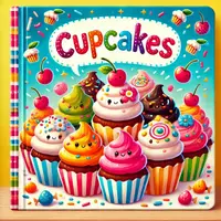 Aperçu - Matériel pour travaux manuels / dessin - Cupcakes coloriages (50 modèles à colorier) - Page de couverture