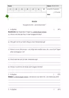 Vorschau - Arbeitsblätter - Kurztest Sommerschnee (Kurzgeschichte) von Tanja Zimmermann - Deckblatt