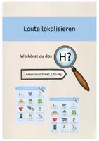 Vorschau - Arbeitsblätter - Laute lokalisieren: Wo hörst du das H/h? - Deckblatt