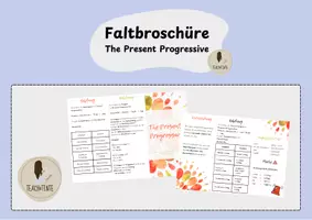 Vorschau - Arbeitsblätter - Materialpaket Present Progressive - Seite 1